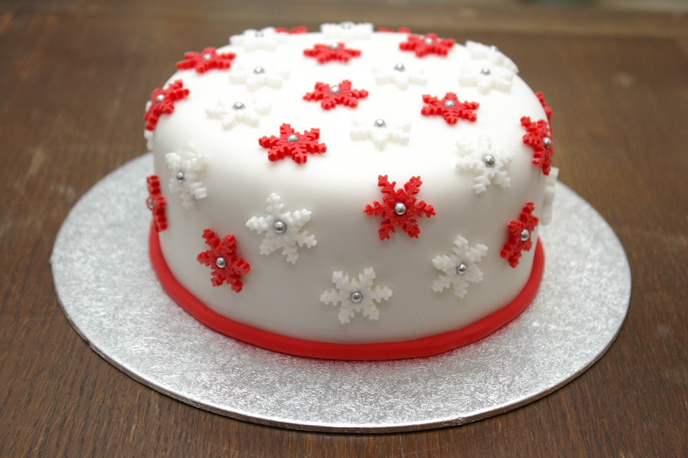 Cakes by Mindy: Christmas Themed Birthday Cake 8" & 12"